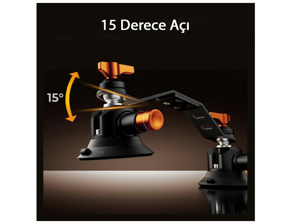 K&F Concept MS-44 Araba Montaj Aparatı 32-110cm (KF31.197) 360 Derece Dönebilir